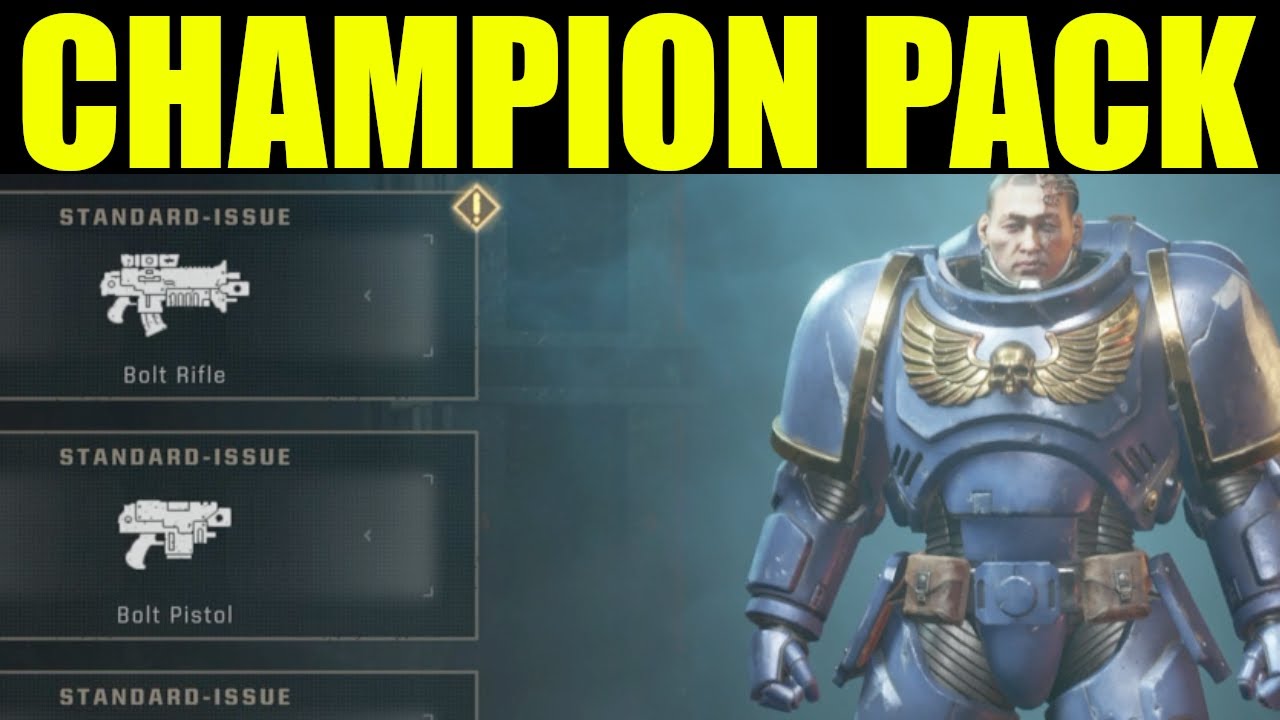 what included in the space marines 2 "ultramarine champions pack" (showcase)