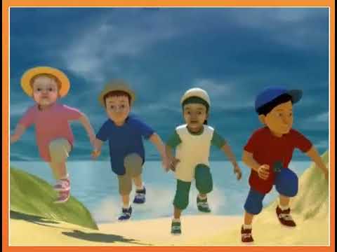 Unit 9 At the beach story Super Minds (The Top of The Hill) page 110 and 111