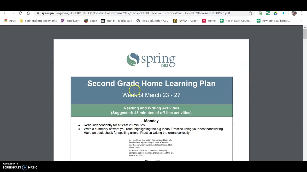 Accessing Empowered Learning At-Home and mySpringISD portal