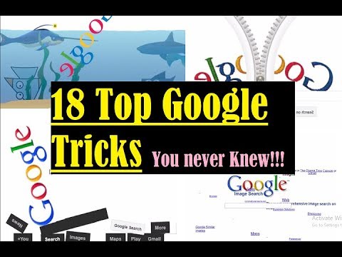 Google Tricks (Google Gravity, Google Underwater, Google Sphere, Google Zipper, Zerg Rush)