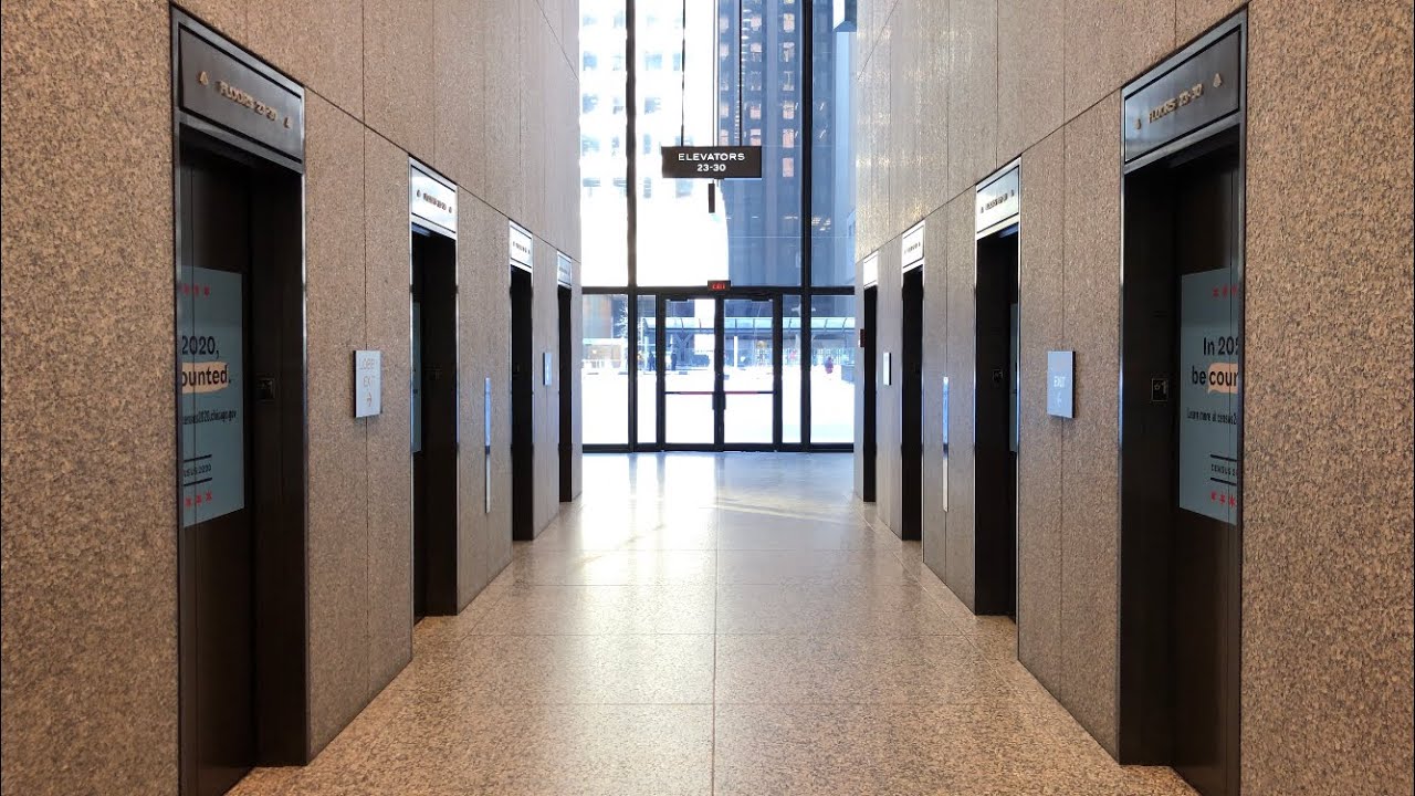 (Retake) Amazing Westinghouse High Rise Elevators @ Richard J Daley Center - Chicago, IL.