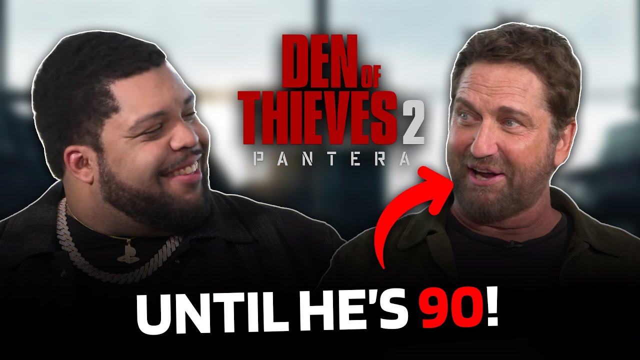 Den Of Thieves 2 Cast Can't Stop Themselves (Gerard Butler, O'Shea Jackson Jr. Interview)