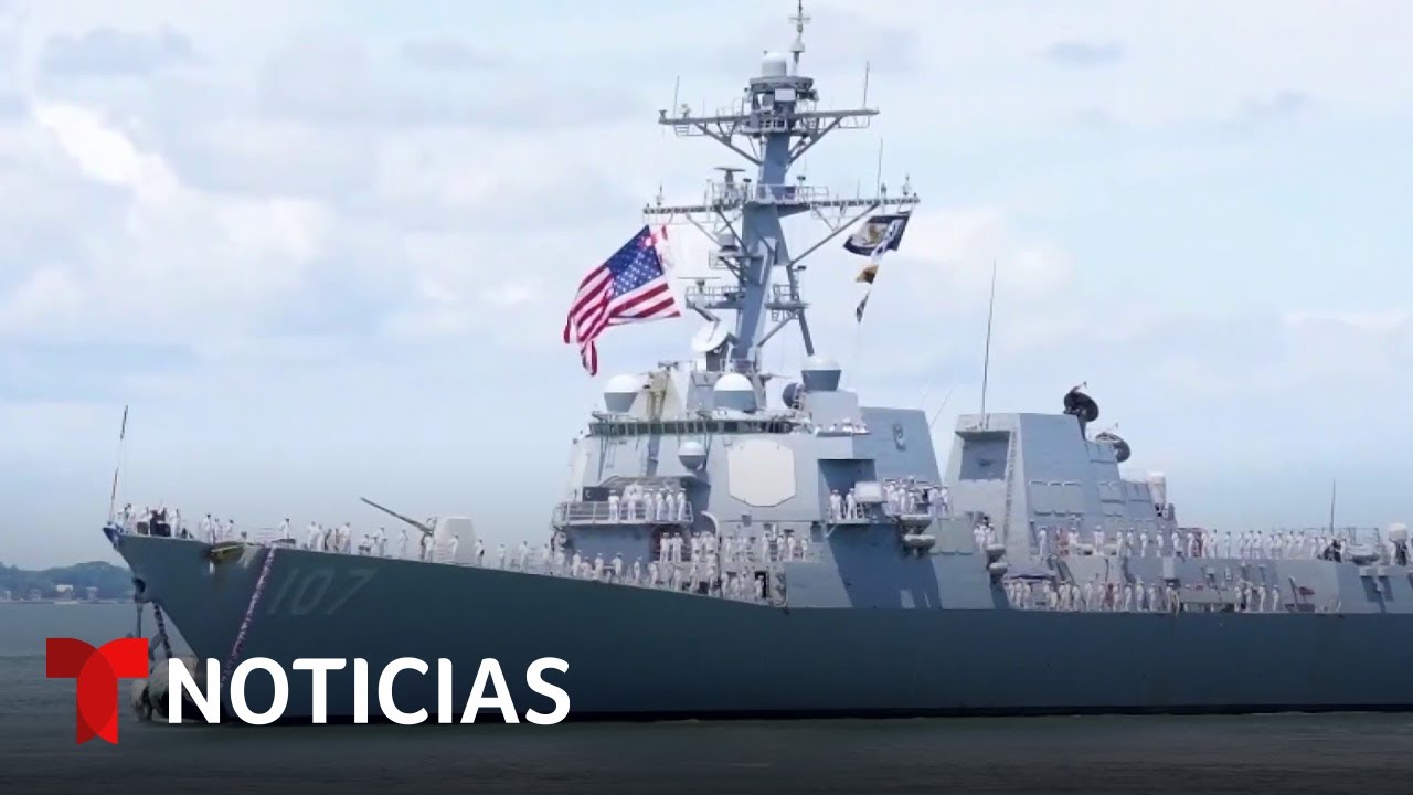 Trump colocará tres buques destructores en el Caribe venezolano | Noticias Telemundo
