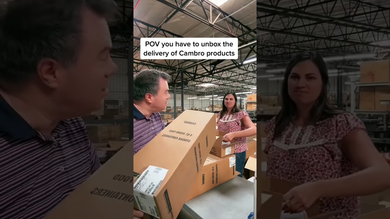 If you  order a lot of Cambro products, pace yourself at unboxing time!