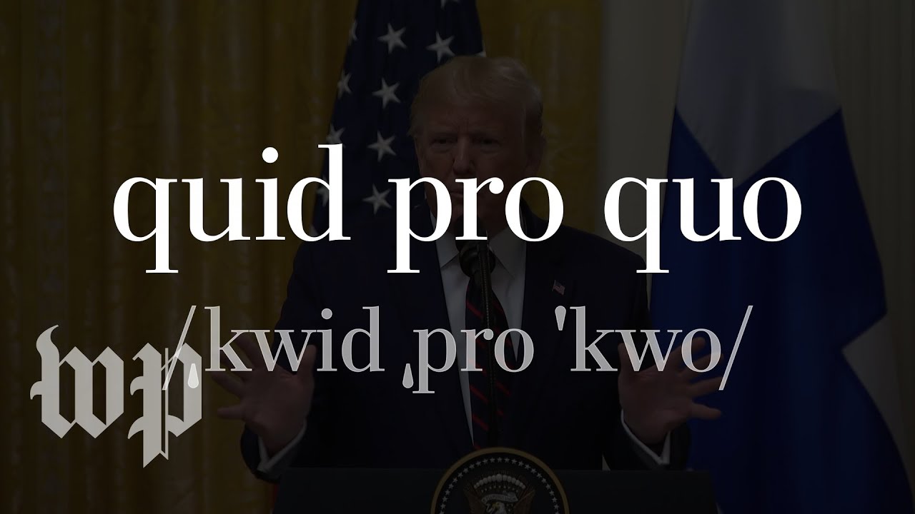 Quid pro quo, explained
