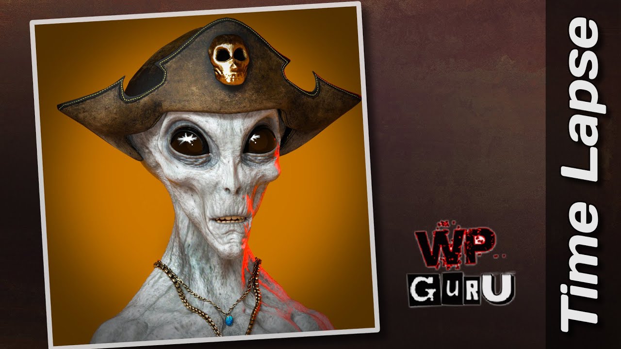 Pirate Alien PFP - Workflow Time Lapse [Daz Studio]