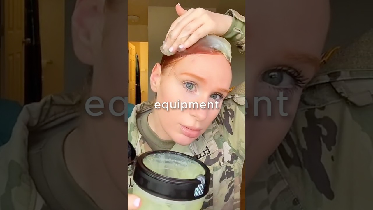 Why do female soldiers use so much hair gel? 🤔