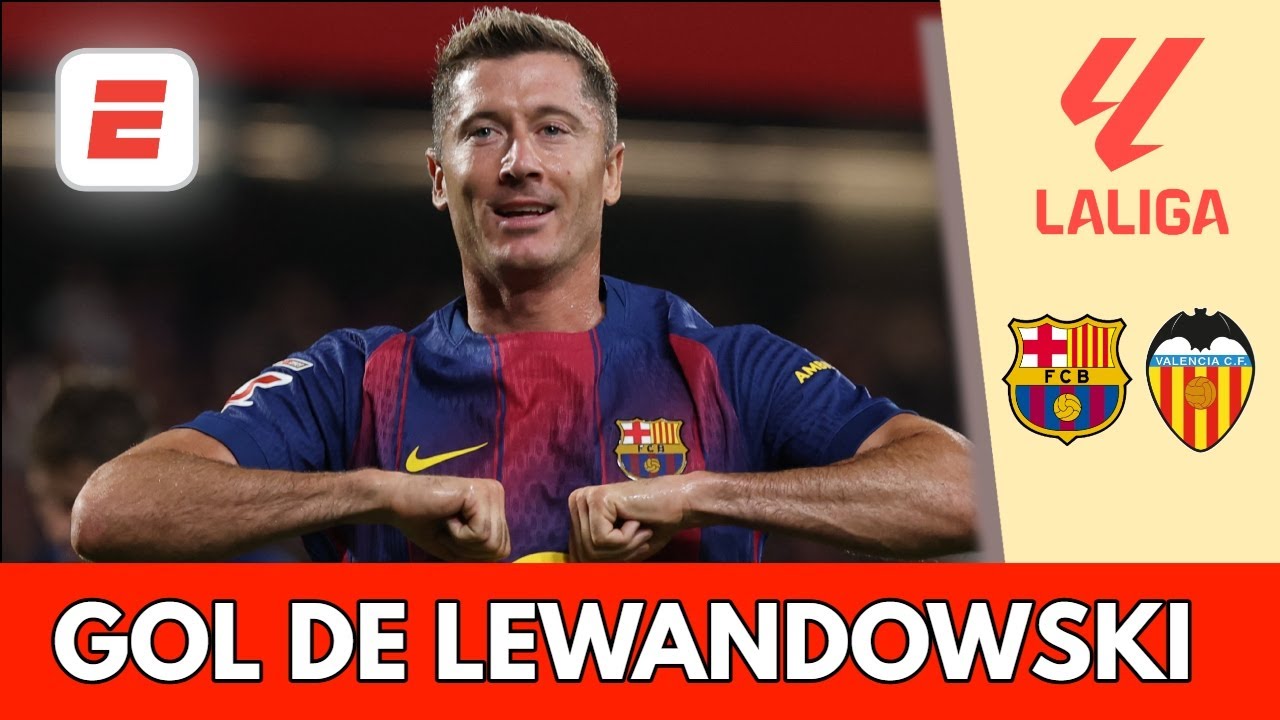DOBLETE DE LEWANDOWSKI: Barcelona golea sin piedad 6-0 al VALENCIA | La Liga
