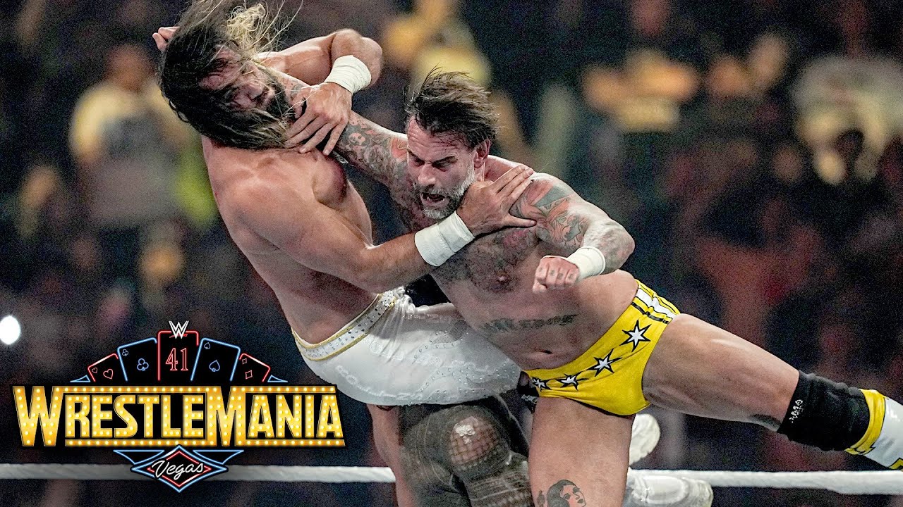 CM Punk vs. Roman Reigns vs. Seth Rollins: WrestleMania 41 Saturday highlights