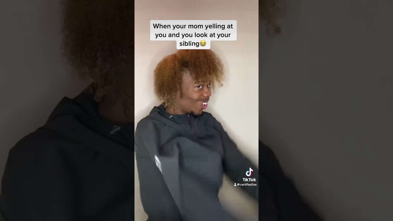 When your mom yelling at you and you look at your sibling😭#viral