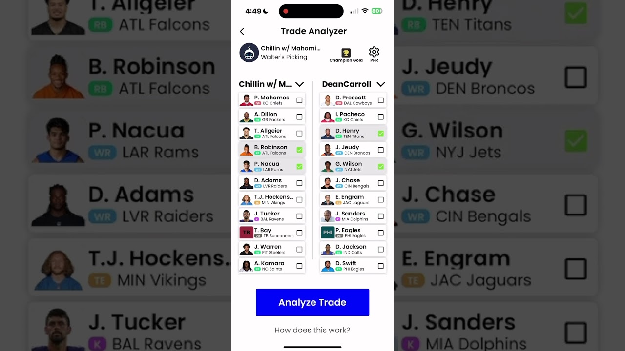 How to Use the WalterPicks Trade Analyzer