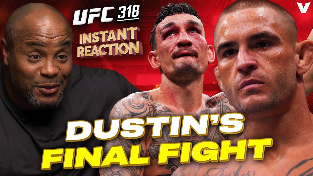 Daniel Cormier REACTS to Max Holloway beating Dustin Poirier, "The Diamond" RETIRES from UFC