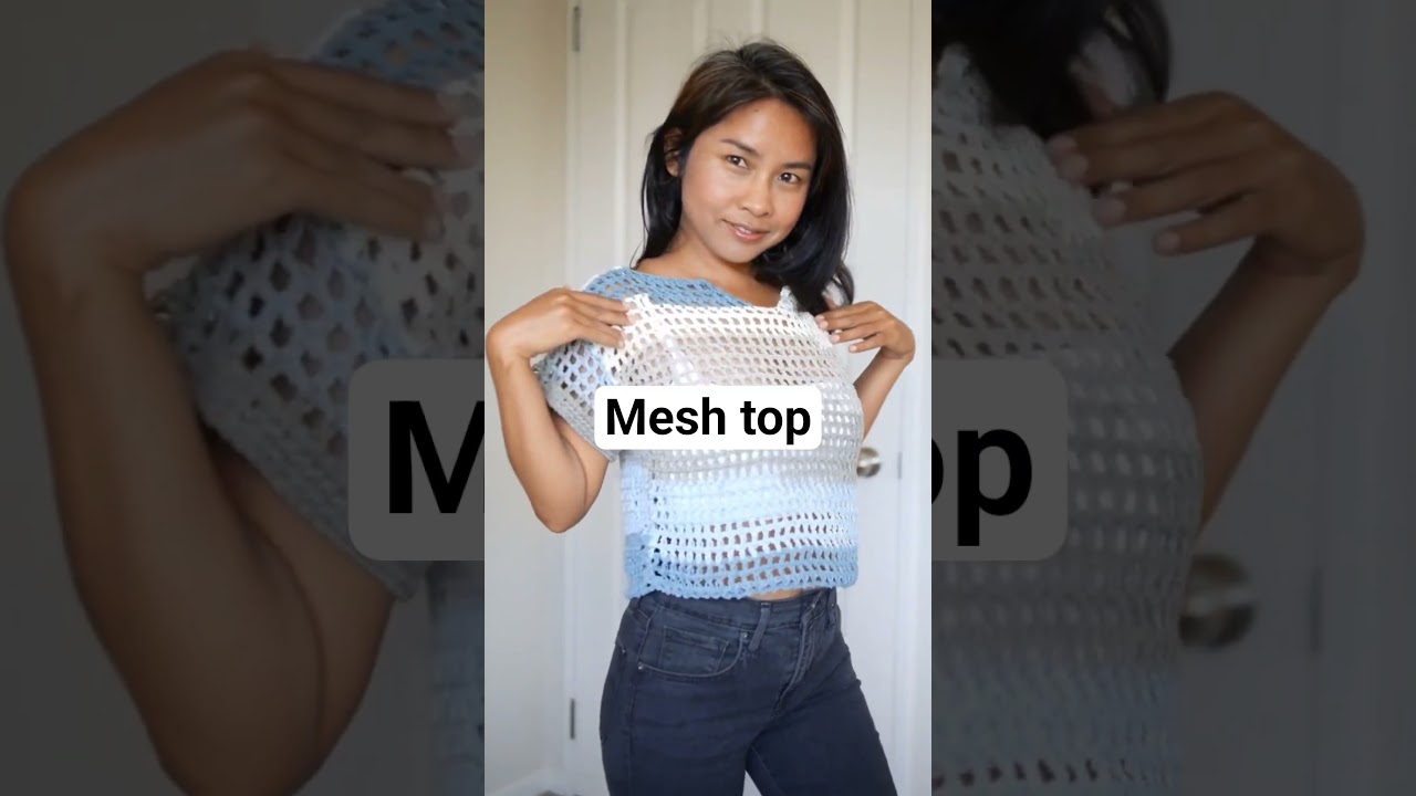 mesh top full tutorial on my channel #crochet
