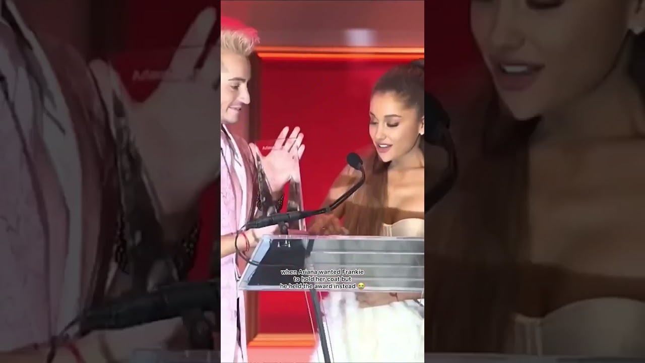 Ariana Grande and Frankie Grande Shared a Awkward Moment on Stage #arianagrande #frankiegrande
