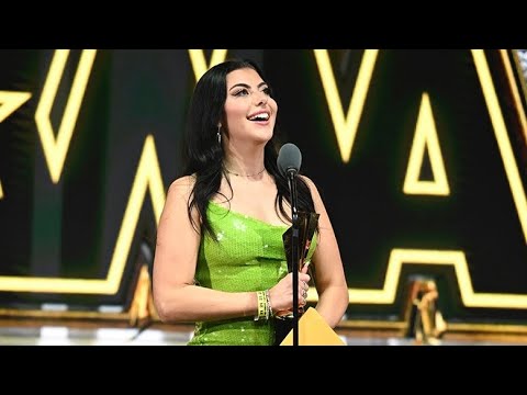 Best new starlet award winning moment XBIZ AWARDS 2025