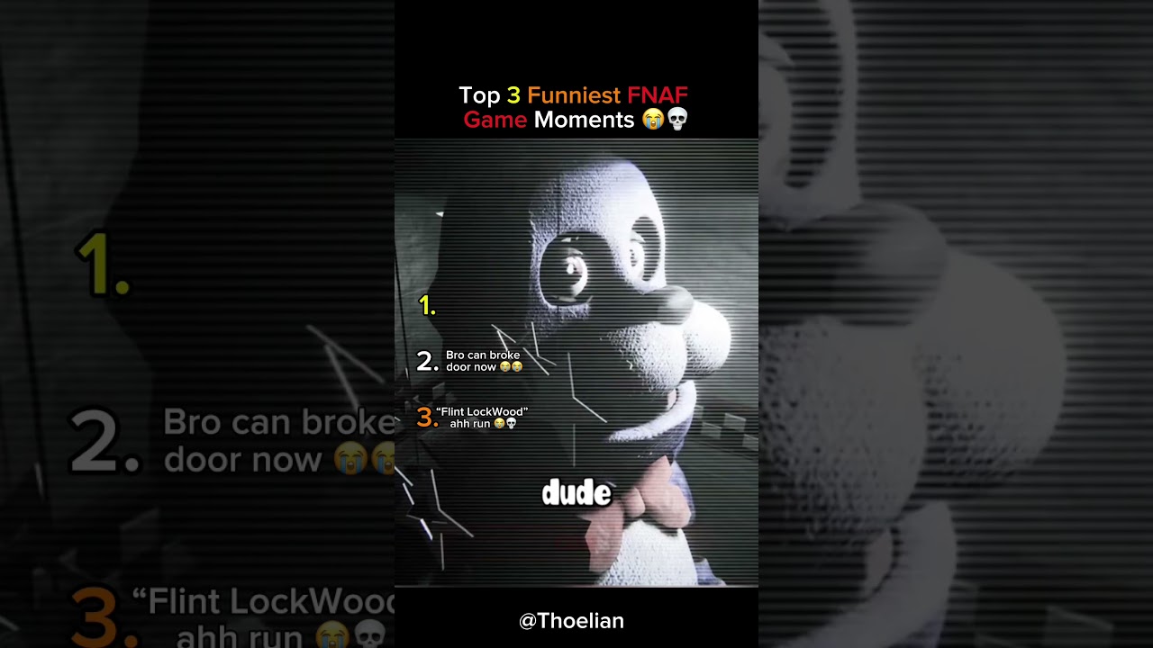 Top 3 Funniest FNAF Game Moments 😭💀 First one is straight up crazy 💀💀