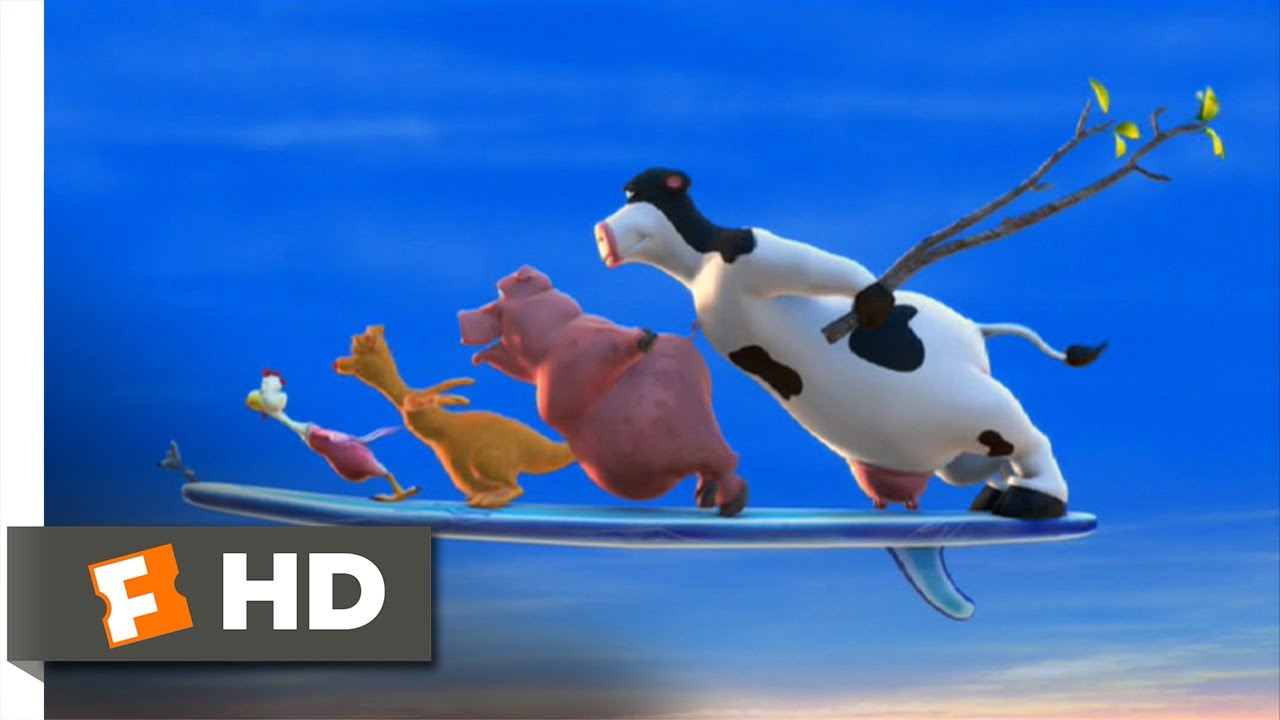 Barnyard (1/10) Movie CLIP - Farm Surfing (2006) HD