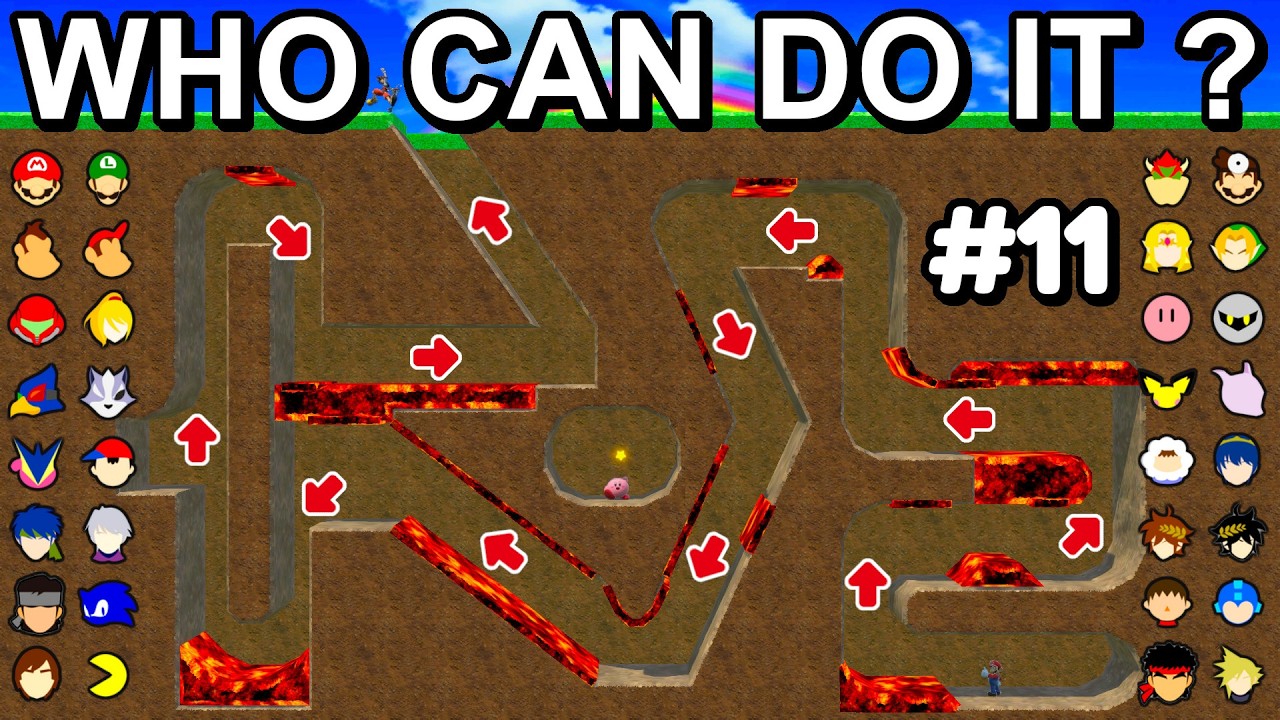 Who Can Make It Through The Underground Maze ? - Super Smash Bros. Ultimate