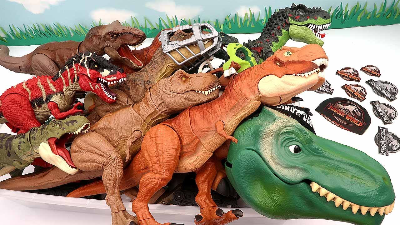 50 Tyrannosaurus Dinosaur Box - Jurassic World, Walking Dino, Anatomy Set