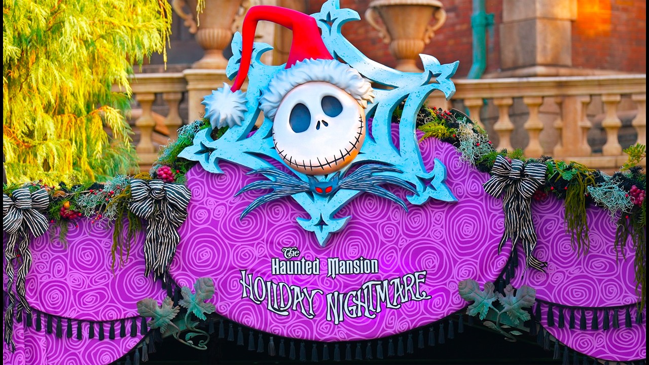 Haunted Mansion Holiday Nightmare - Tokyo Disneyland Ride 2025 [4K POV]