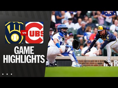Brewers vs. Cubs Game 1 Highlights (8/19/25) | MLB Highlights