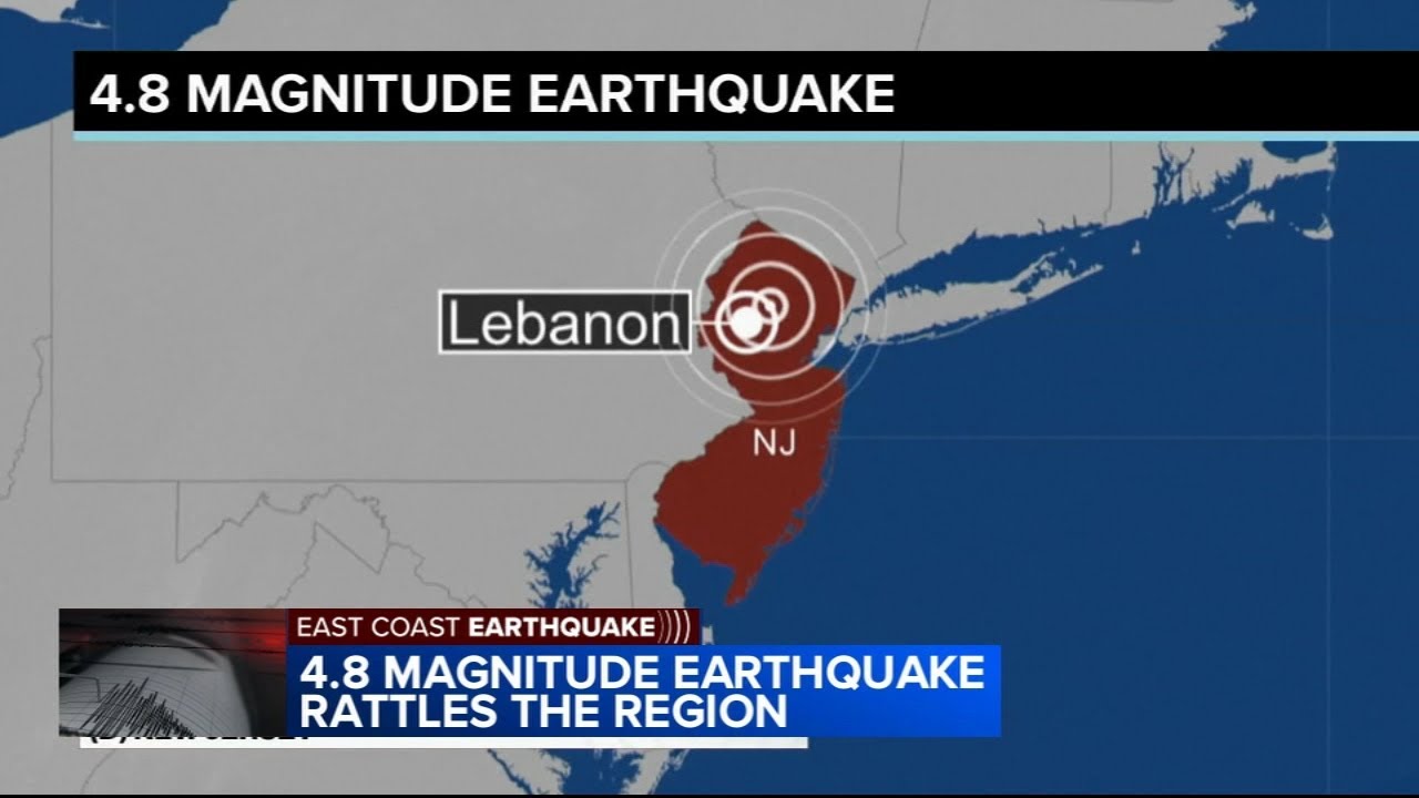 An earthquake centered between NYC and Philadelphia rattles much of the Northeast