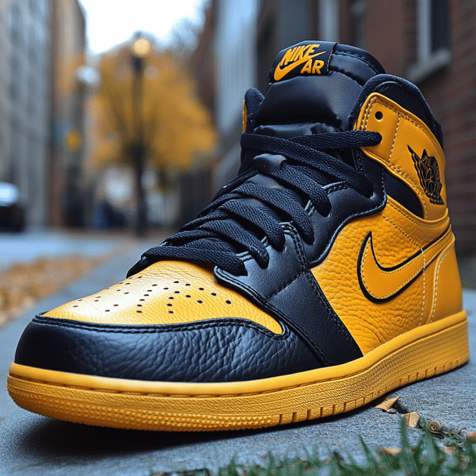 Amazing Black And Yellow Shoes Jordans Pictures