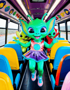 Baby Alien Fan Bus Video Captivates Millions With Fun